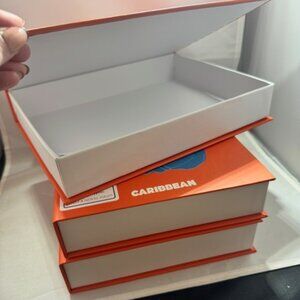 NWT-Decorative Book Storage Box 3 Pack! (Bahamas Island)